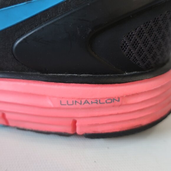 Womens Nike Lunarglide 3 Anthracite Black Pink Blue Trainer Running Sneakers 8 - Picture 9 of 16